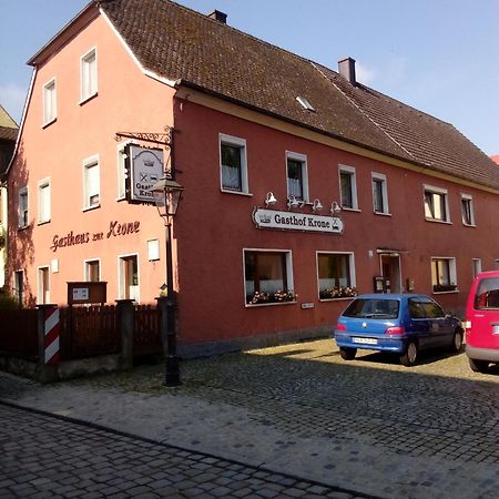Gasthof Zur Krone Burghaslach Exterior foto