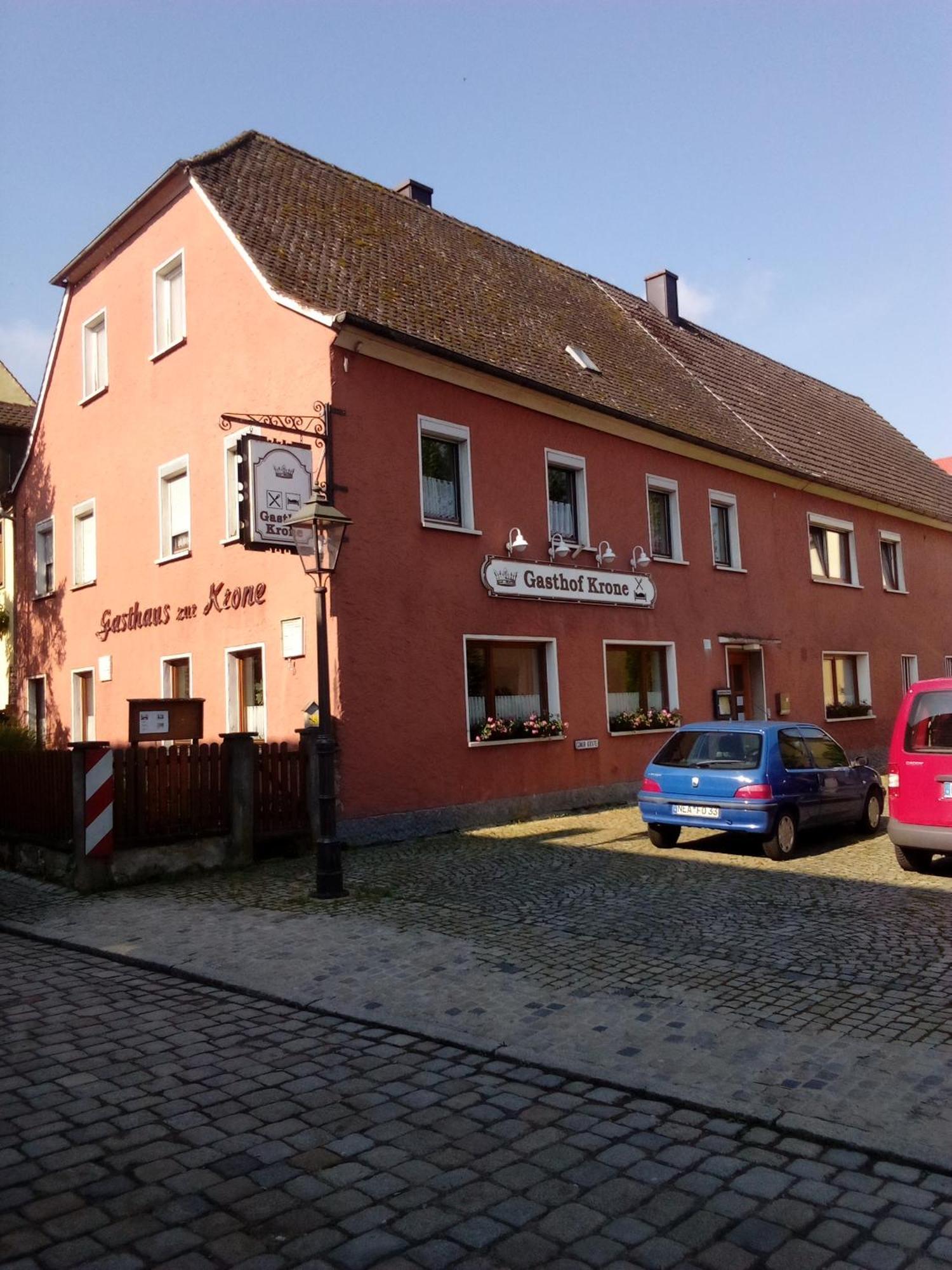 Gasthof Zur Krone Burghaslach Exterior foto